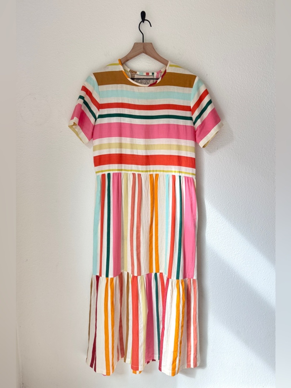 Ace & Jig Pieced Marie Tiered Maxi Dress - Medium - in Cake - GUC